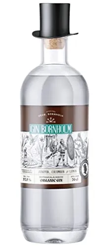 Gin Bornholm Gurke & Zitrone, Zylinder-Edition. Gin aus Dänemark, 0,7 L, 37,5% Vol.