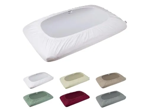 -beties- BasicSoft hochwertiger, weicher Premium Kissenspannbezug ca. 40x70 cm mit Steghöhe ca. 20 cm. 3% Elasthan/97% supergekämmter Baumwolle (pur-weiß)