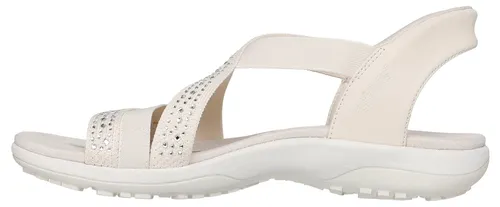 Skechers REGGAE SLIM-SUMMER SPARKLE Sandalette - Sportliche Sandalette mit Hands Free Slip-Ins® für müheloses Anziehen ohne Bücken. Atmungsaktives Obermaterial und dämpfende Sohle bieten höchsten Tragekomfort.