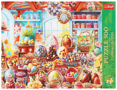 Puzzle 500 elementów Wielkanocny Sklepik Wielkanoc TREFL 37624 TR TREFL