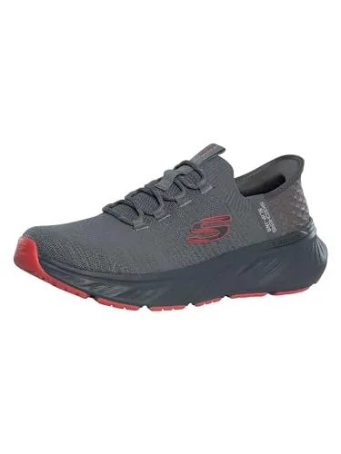 Skechers Slip-Ins: Edgeride - Raygo 232932-CCRD, Herren Sneaker in Grau - Bequeme Slip-On Sneakers für Herren, ideal für aktive Tage. Mit atmungsaktivem Mesh-Obermaterial und luftgekühlter Memory Foam-Innensohle für optimalen Komfort und Stil.