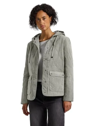 Street One Cord Steppjacke mit Kapuze Fresh Sage 36 von Street One
