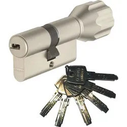 ABUS ECK550 Profil-Knaufzylinder Z40/K40mm mit 6 Schlüsseln von ABUS