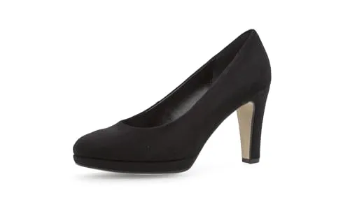 Gabor Klassische Pumps Damen 31323535353232 Schwarz 37 EU - Elegante Pumps aus hochwertigem Velourleder mit 7 cm Pfennigabsatz, ideal für Business und besondere Anlässe. Soft & Smart Fußbett sorgt für angenehmen Tragekomfort.