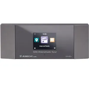 Albrecht DR463+ - Internetradio DAB+ Adapter für Stereo-Anlagen, kristallklarer Sound und Musik-Streaming über WLAN und Smartphone
