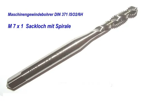 Gewindebohrer BAER M7 HSSE Maschinengewindebohrer M 7x1 Sackloch Stahl metrisch
