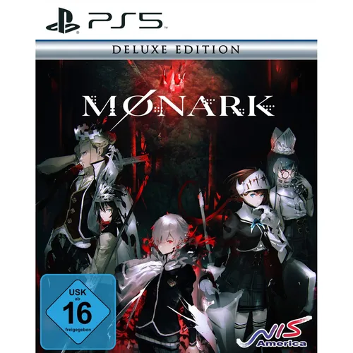 Monark Deluxe Edition - PS5 [EU Version] - PC- & Videospiele, erlebe eine düstere Neo-Fantasy-Welt mit einem einzigartigen Ego-System, das deine Fiends stärkt und strategische Kämpfe ermöglicht.