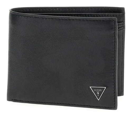 Guess Geldbörse Billfold Coin Wallet mit RFID-Blocker - Stilvolle GUESS Geldbörse im Camouflage-Look, ausgestattet mit RFID-Blocker. Ideal für die sichere Aufbewahrung von Karten und Bargeld. Maße: 12 x 10 x 2 cm, aus hochwertigem Leder gefertigt.