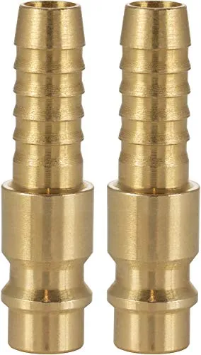 Poppstar 2x Druckluft-Stecknippel NW 7,2 mit Schlauch-Tülle Ø 9mm für Druckluft-Anschluss