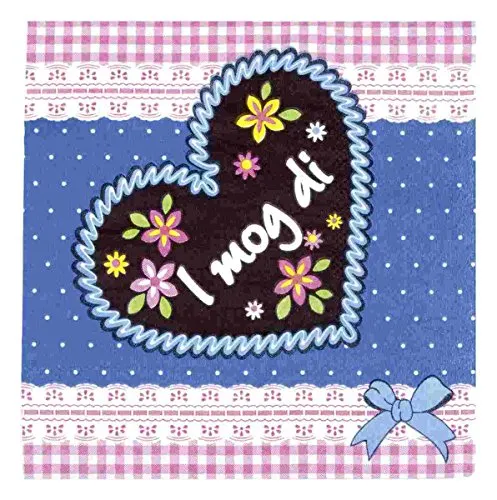 Staedtler Städter Servietten I mog di 25 x 25 cm Blau 20 Stück