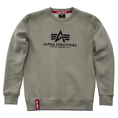 Alpha Industries Basic Sweatshirt, grün, Größe S für Männer von Alpha Industries