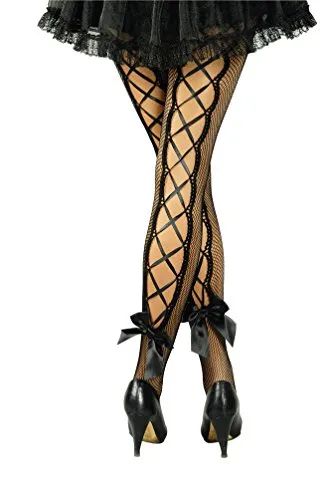 Generique - Netzstrumpfhose mit Schnürung