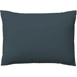 Schlafgut Woven Satin Kissenbezug 60x80 cm | grau-deep - Hochwertiger Mako-Satin Kissenbezug, pflegeleicht und feuchtigkeitsregulierend, ideal für eine angenehme Schlafumgebung.
