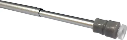Klemmstange FLEX - ausdrehbare Gardinenstange - silber Länge 40 - 60 cm
