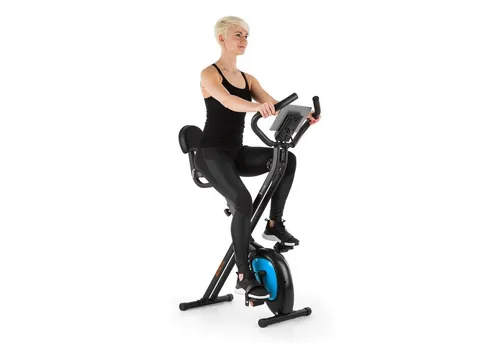 Capital Sports Azura Air F Bike - Klappbarer Heimtrainer mit Magnet-Widerstand - Fahrradergometer für intensives Cardio-Training, klappbar und mit 8 Widerstandsstufen. Integrierter Pulssensor und Tablet-Halterung für effektives Training zu Hause.