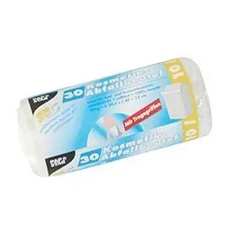 Papstar Müllbeutel mit Tragegriffen HDPE 10 Liter 42 cm x 39,5 cm transparent 20 x 30 = 600 Stück