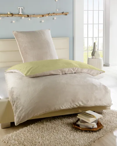 Kuschelige Winter Bettwäsche Cashmere Touch Uni Wende 135x200 - 2-teilige Bettwäsche aus superweicher Mikrofaser im Uni Wende Design, ideal für gemütliche Winternächte. Allergikergeeignet, atmungsaktiv und pflegeleicht.