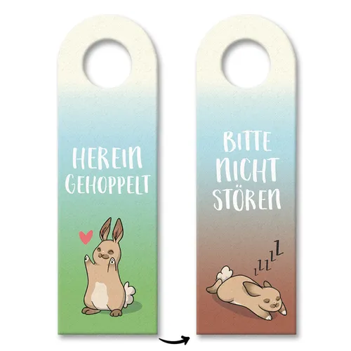Hereingehoppelt / Bitte nicht stören Türhänger Türhänger Türanhänger Büro Türe