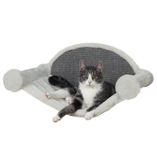Hängematte zur Wandmontage - plüschbezogene Rückseite aus Polyester, ideal für Katzen zum Entspannen und Spielen