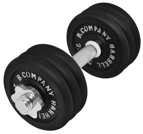 Bad Company Kurzhantel 17,5 kg - Kurzhantel-Set für Studio und Zuhause, mit robusten Guss-Hantelscheiben und verchromter, gerändelter Hantelstange für optimalen Grip.