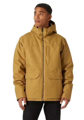 Helly Hansen Chill 3.0 Jacke Braun L - Wetterfeste Funktionsjacke für Herren, ausgestattet mit HELLY TECH® Protection für optimale Wasserdichtigkeit und Atmungsaktivität. Ideal für kalte Tage dank PrimaLoft® BLACK Eco-Isolierung und abnehmbarer Kapuze.