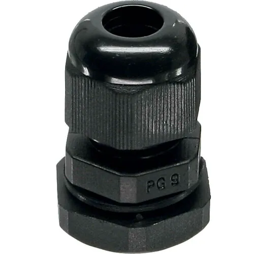 InLine Kabeldurchführung Nylon IP68 6-12mm, schwarz, 10