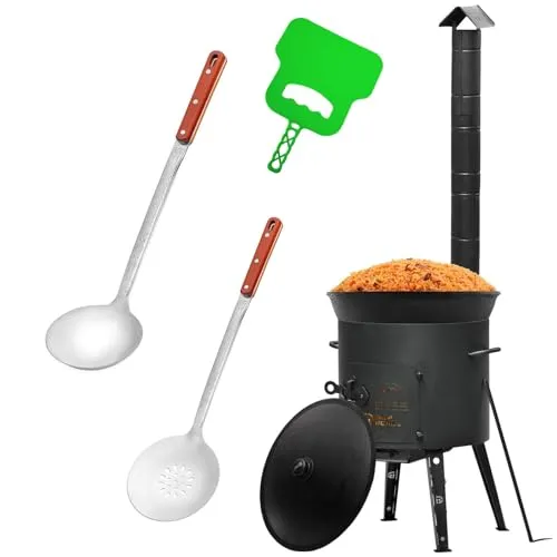 Uchag 2mm Stahl Feuerstelle 16L Kazan Kasan für Garten und Camping