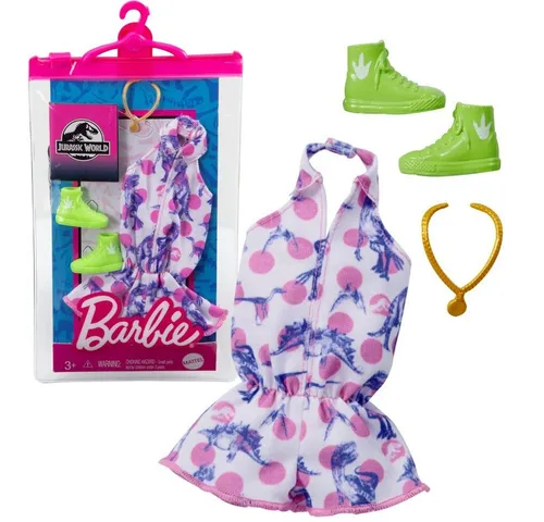 Barbie Puppenkleidung Dino Kleid Barbie Jurassic World Mattel Mode Puppen-Kleidung