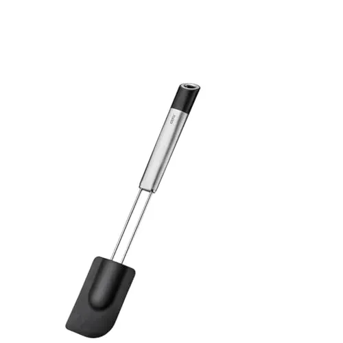 GEFU Teigschaber PRIMELINE | Silikon Küchenhelfer zum Verteilen & Ausleeren | Hitzebeständig bis 250 °C | Ergonomischer Edelstahlgriff, spülmaschinengeeignet