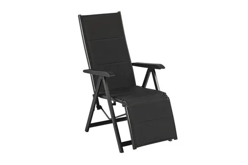 KETTLER BasicPlus Padded Relaxsessel, anthrazit, mit verstellbarer Rückenlehne - Der KETTLER BasicPlus Padded Relaxsessel vereint modernes Design mit wetterfester Qualität. Genießen Sie optimalen Komfort durch die verstellbare Rückenlehne und die integrierte Polsterung – perfekt für entspannte Stunden im Freien.
