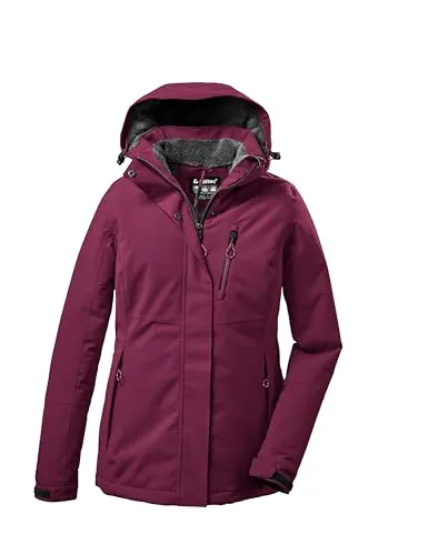 KILLTEC Damen Funktionsjacke KOW 170 WMN JCKT - Wasser- und winddichte Funktionsjacke für Damen mit 10.000 mm Wassersäule, atmungsaktiv und nachhaltig imprägniert - ideal für Outdoor-Aktivitäten.