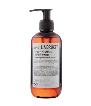 L:A Bruket Lemongrass No. 069 Flüssigseife 240 ml - Körpercremes: Intensiv feuchtigkeitsspendende Flüssigseife mit bio-zertifiziertem Zitronengras, reinigend und stimulierend, ideal für ölige Haut.