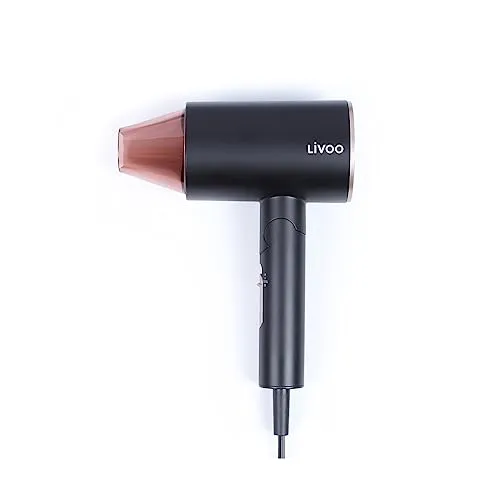 LIVOO DOS173 Haartrockner – Klappbarer Reisehaarfön mit Ionen-Technologie - Haartrockner mit 1600 Watt Leistung und 3 Temperaturstufen, ideal für unterwegs dank klappbarem Design und Ionen-Technologie für glänzendes Haar.