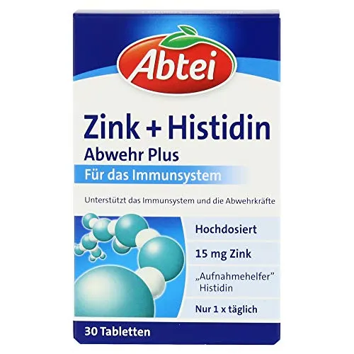 Abtei Zink + Histidin Abwehr Plus von Abtei