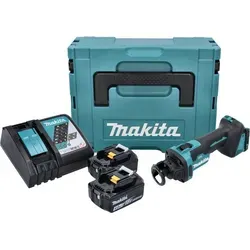 Makita DCO 181 RMJ Akku Rotationsschneider 18 V - Sonstiges Elektrowerkzeug mit leistungsstarkem Brushless-Motor, 32.000 U/min, inklusive 2x 4,0 Ah Akkus und Ladegerät für maximale Flexibilität und Effizienz.