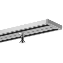 Gardineum Gardinenschiene 2-läufig, vorgebohrt und teilbar von Gardineum