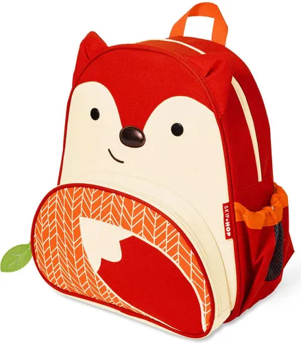 Skip Hop Zoo Little Kid Backpack, Ferguson Fox - Kindertaschen mit isolierender Außentasche, extra Fach für Getränke und leicht abwaschbarem Material – perfekt für kleine Abenteurer!