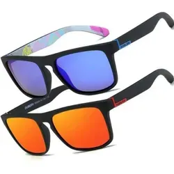 Sonnenbrille Polarisierte UV400 Herren Damen Retro Tiefblau Rot - Moderne Sonnenbrille mit polarisierenden UV400 Gläsern für klare Sicht. Perfekt für Outdoor-Aktivitäten wie Angeln oder Wandern. Ergonomisches Design und leichter Tragekomfort für jeden Tag.