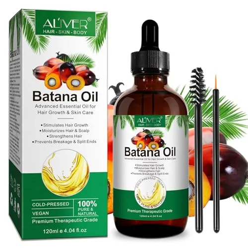 P-Beauty Batana Öl 1x120ml Bio & Vegan für Haare - Öl für Haarwachstum - Haarpflege Öl für Gesicht, Haut, Wimpern & Nägel - Nährt & stärkt Haarwurzeln, Anti Haarausfall, Anti Spliss, Anti Schuppen