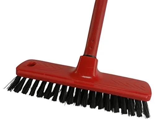 Bümag Schrubber 22cm rot mit Metallstiel rot