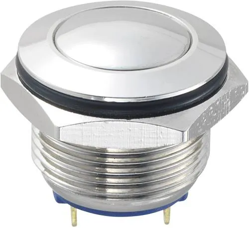 TRU Components 701934 GQ16B-10/J/N Vandalismusgeschützter Drucktaster 48 V/DC 2A 1 x Aus/(Ein) tastend 1St.