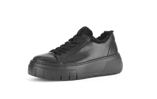 Gabor Damen Low-Top Sneaker, Frauen Sneaker,Schmerz-lindernd,Schmerz-mindernd,buero,aktuell,Freizeit,festlich,senkfuss,schwarz,37 EU / 4 UK