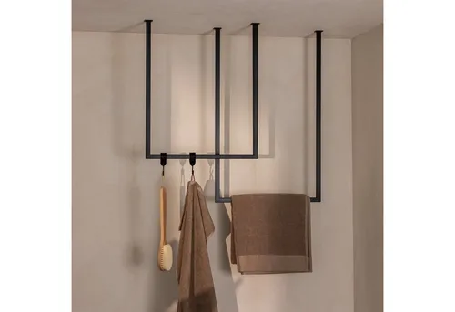 Metallbude Handtuchhalter TENSI 2er Set in schwarz von Metallbude