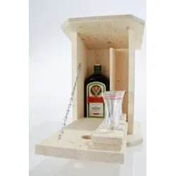 Zwitscherkasten Schnaps - Farbenfrohes Geschenkset mit Gläsern - Schnapsgläser Set mit thermobeschichtetem Porzellanbecher und zwei passenden Gläsern, ideal für Heiß- und Kaltgetränke - perfekt als Geschenk für jede Gelegenheit.