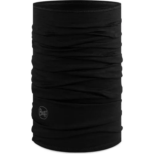 BUFF®| Schlauchschal Merino Lightweight Männlich Weiblich Erwachsene Multifunktionaler Schal aus 100% Merinowolle, Wandern, Outdoor, Nachhaltig, Leicht, Schlanke Passform, Einheitsgröße, Noir