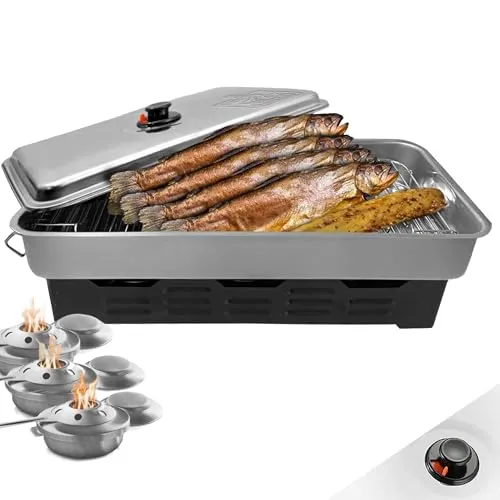 Eversmoke Deluxe Edelstahl Tischräucherofen