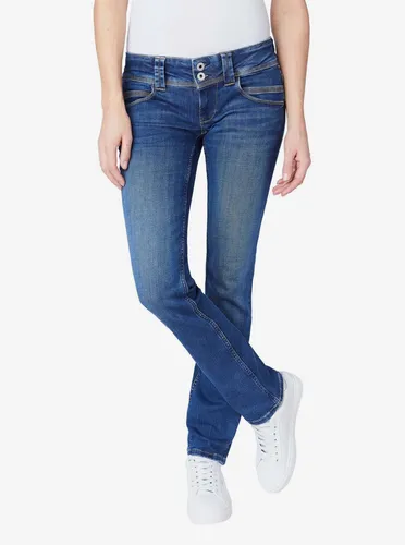 Pepe Jeans Damen PL204175VW3 Jeans Venus Blau (29/30) - Lässige Jeans aus Baumwolle mit gerader Passform und Wiser Wash Technik, die umweltfreundlich ist. Ideal für stilbewusste Frauen!