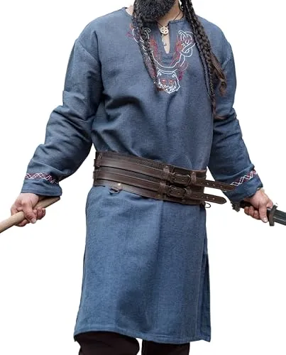 Leonardo Carbone® Wikinger Tunika Freki in grau von Leonardo Carbone