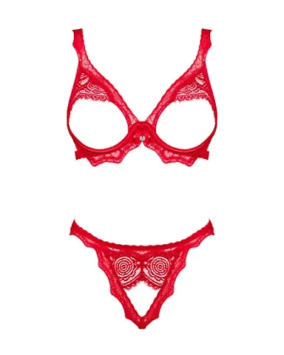 Obsessive Dessous Set BH und Tanga in rot von Obsessive