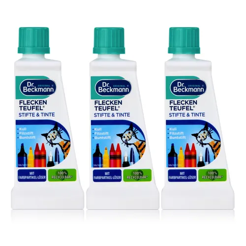 3x Dr. Beckmann Fleckenteufel Stifte & Tinte 50 ml